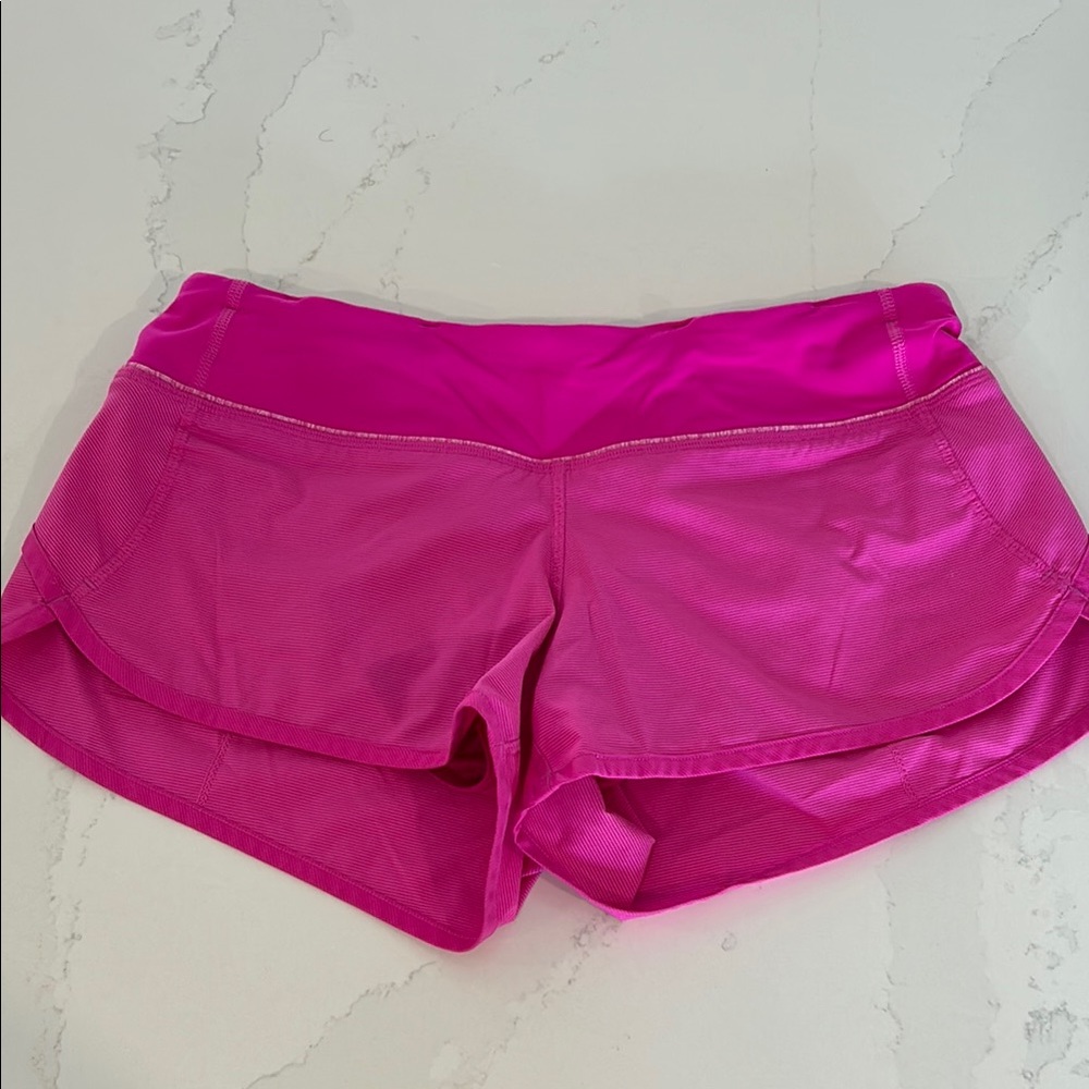 Lululemon Women's Pink Athletic Shorts Size 4